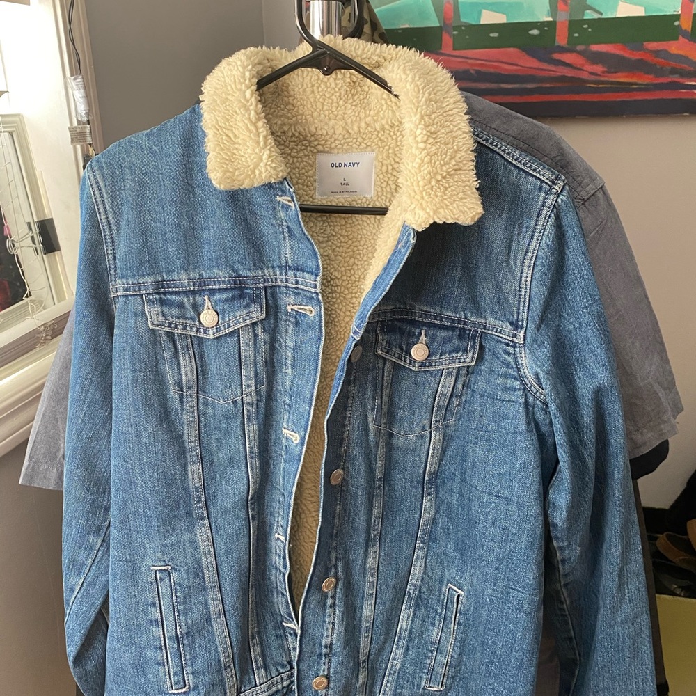 Denim Sherpa jacket